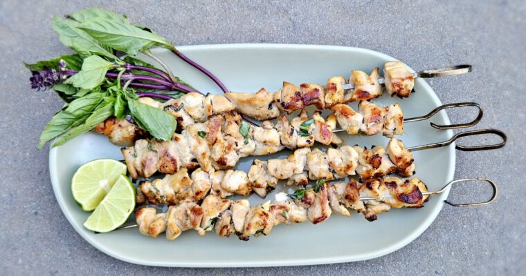 Thai Chicken Thigh Skewers