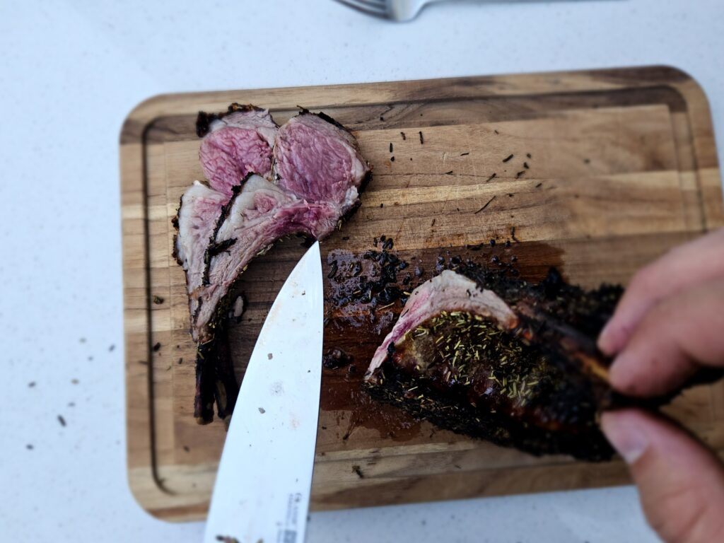 Medium Rare Cooked Lamb