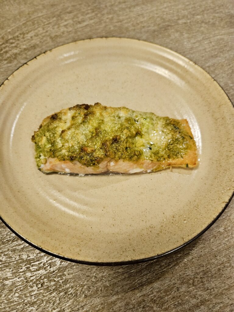 Quick Air Fryer Pesto Salmon